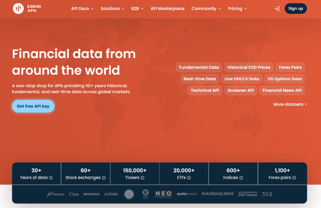 end of day historical data api