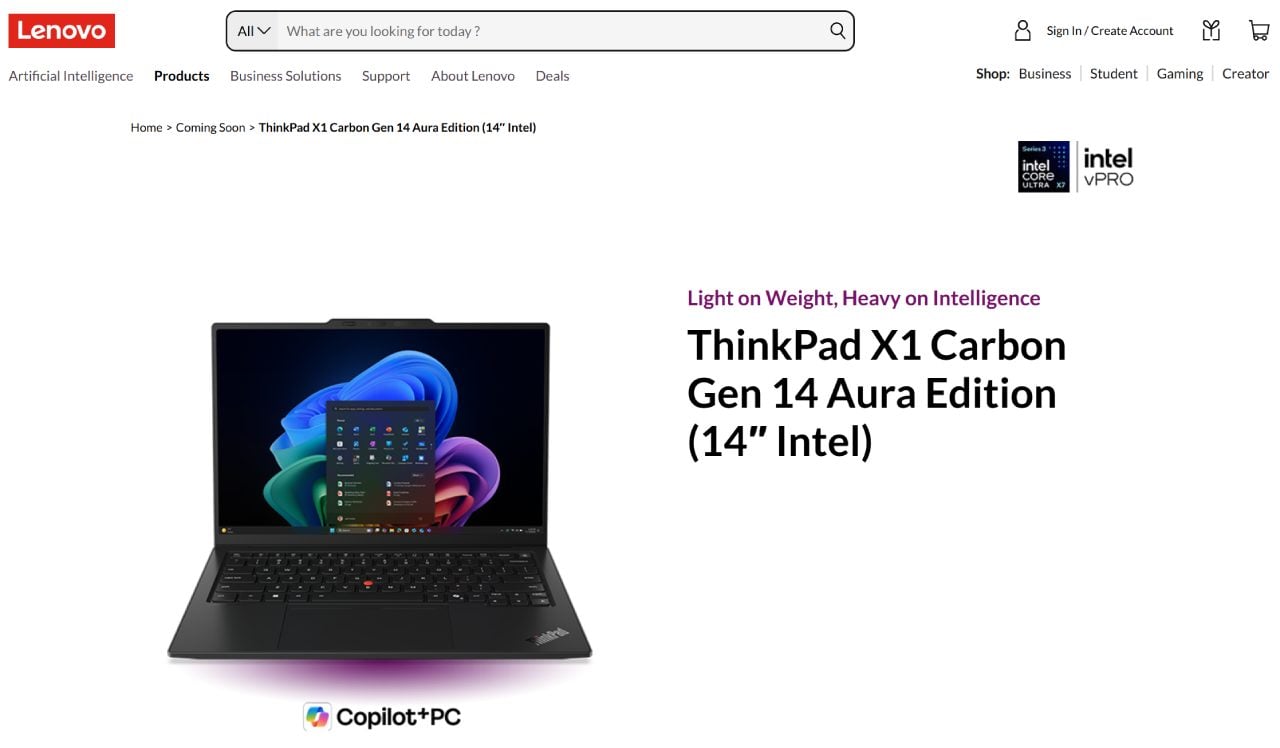 lenovo thinkpad x1 carbon gen 14